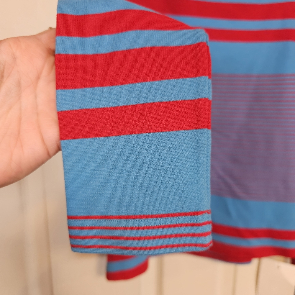 Rosetta Getty Striped Sailor Off Shoulder Jersey Knit Strech Top - Picture 8 of 9